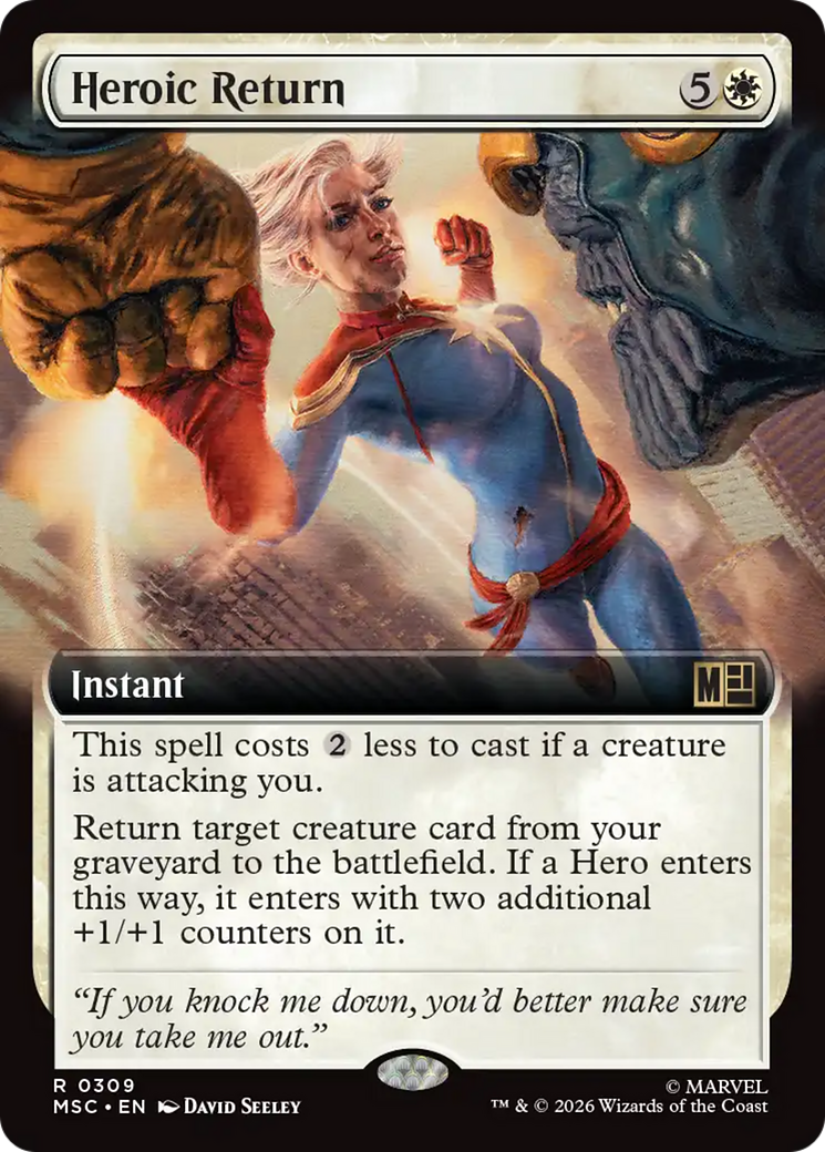 Heroic Return (Extended Art) [Marvel Super Heroes Commander] | Gear Gaming Fayetteville
