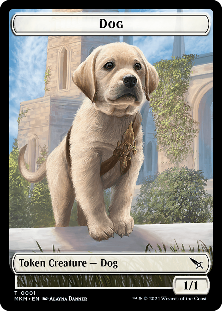 Detective // Dog Double-Sided Token [Murders at Karlov Manor Tokens] | Gear Gaming Fayetteville