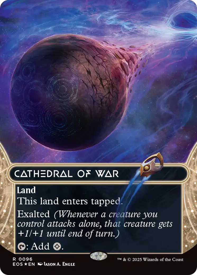 Cathedral of War (0096) (Borderless) (Galaxy Foil) [Edge of Eternities: Stellar Sights] | Gear Gaming Fayetteville