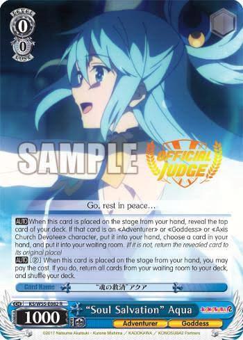 "Soul Salvation" Aqua (Judge Promo) - [Bushiroad Event Cards] | Gear Gaming Fayetteville