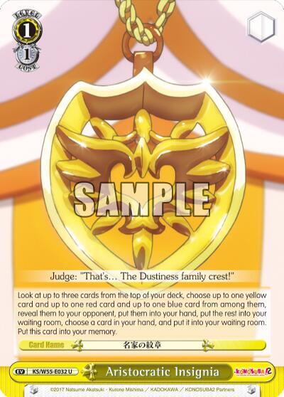 Aristocratic Insignia - [KonoSuba 2] | Gear Gaming Fayetteville