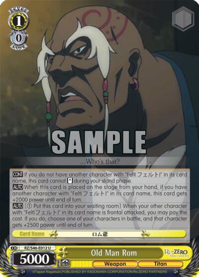 Old Man Rom - [Re:ZERO] | Gear Gaming Fayetteville