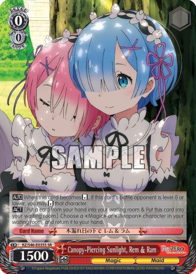 Canopy-Piercing Sunlight, Rem & Ram (SR) - [Re:ZERO] | Gear Gaming Fayetteville