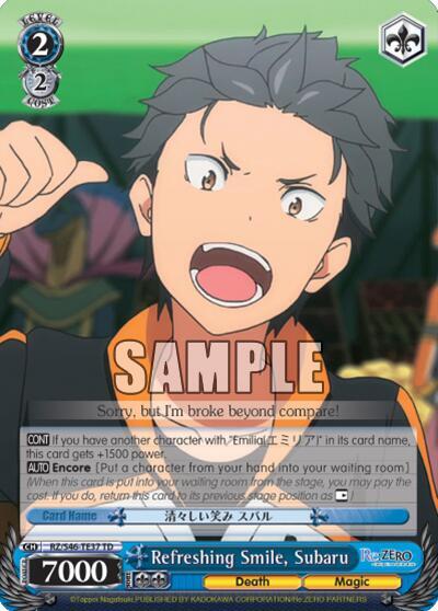 Refreshing Smile, Subaru - [Re:ZERO] | Gear Gaming Fayetteville