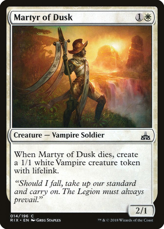 Martyr of Dusk [Rivals of Ixalan] | Gear Gaming Fayetteville