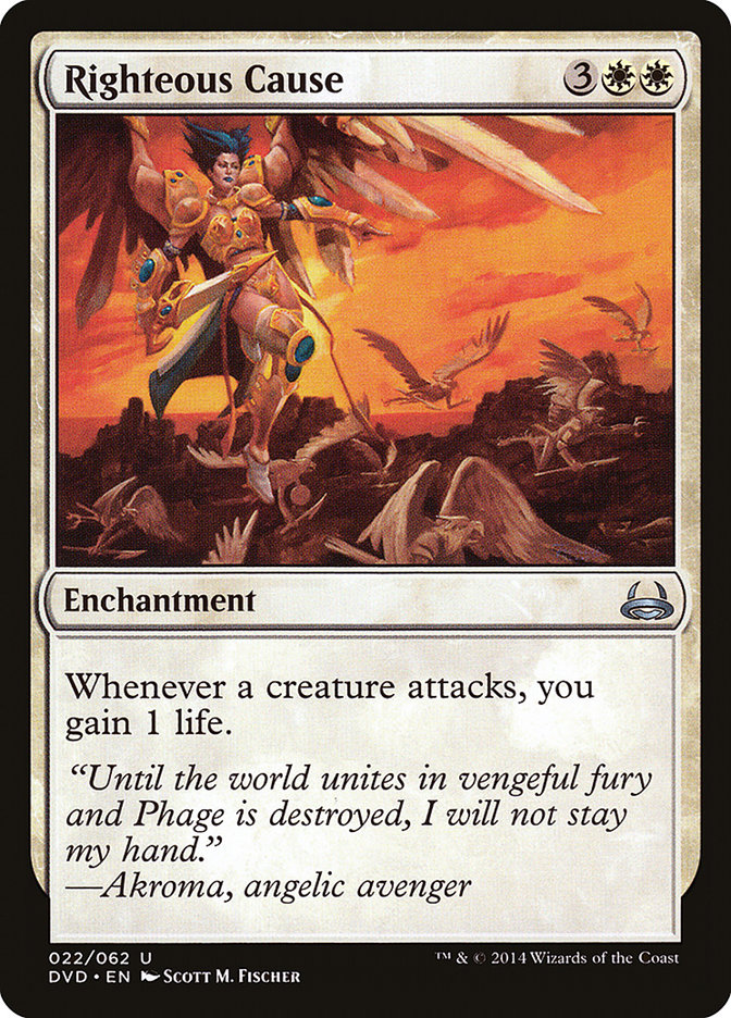 Righteous Cause (Divine vs. Demonic) [Duel Decks Anthology] | Gear Gaming Fayetteville