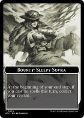 Bounty: Sleepy Sovka // Bounty Rules Double-Sided Token [Outlaws of Thunder Junction Commander Tokens] | Gear Gaming Fayetteville