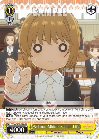 Sakura: Middle School Life (C) - [Cardcaptor Sakura: Clear Card] | Gear Gaming Fayetteville