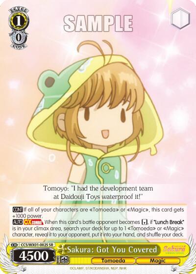 Sakura: Got You Covered (SR) - [Cardcaptor Sakura: Clear Card] | Gear Gaming Fayetteville