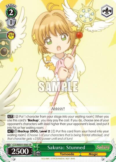 Sakura: Stunned (SR) - [Cardcaptor Sakura: Clear Card] | Gear Gaming Fayetteville