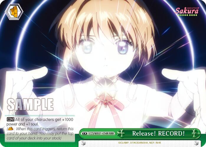 Release! RECORD! (RRR) - [Cardcaptor Sakura: Clear Card] | Gear Gaming Fayetteville