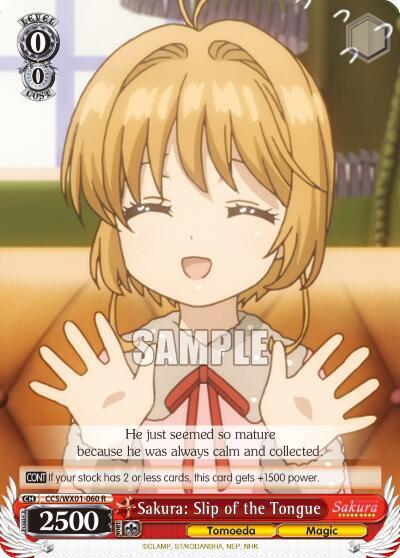 Sakura: Slip of the Tongue - [Cardcaptor Sakura: Clear Card] | Gear Gaming Fayetteville