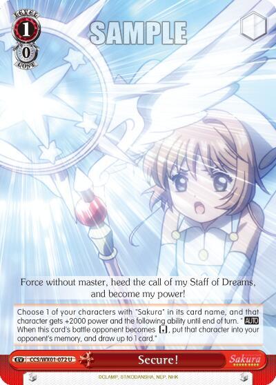 Secure! - [Cardcaptor Sakura: Clear Card] | Gear Gaming Fayetteville