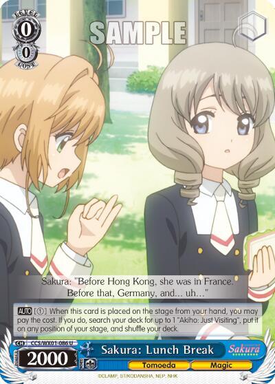 Sakura: Lunch Break - [Cardcaptor Sakura: Clear Card] | Gear Gaming Fayetteville