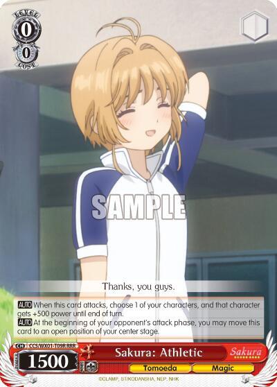 Sakura: Athletic (RRR) - [Cardcaptor Sakura: Clear Card] | Gear Gaming Fayetteville