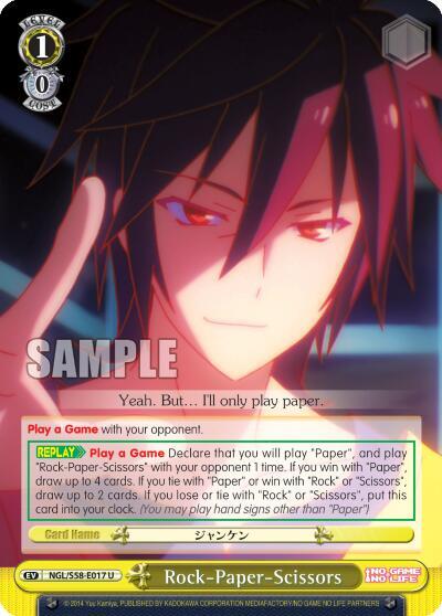 Rock-Paper-Scissors - [No Game No Life] | Gear Gaming Fayetteville