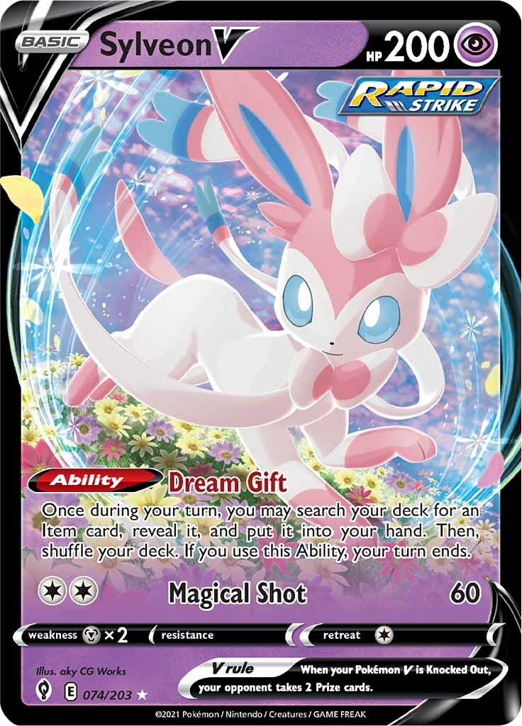 Sylveon V (074/203) [Sword & Shield: Evolving Skies] | Gear Gaming Fayetteville