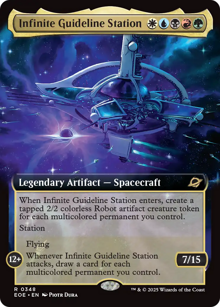 Infinite Guideline Station (Extended Art) [Edge of Eternities] | Gear Gaming Fayetteville