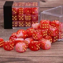 (Red+White) 12mm D6 block of 36 dice | Gear Gaming Fayetteville