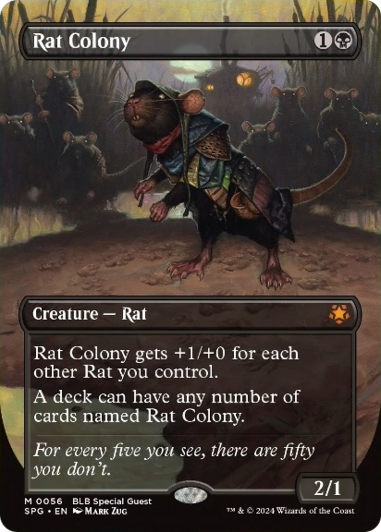 Rat Colony (Borderless) [Bloomburrow Special Guests] | Gear Gaming Fayetteville