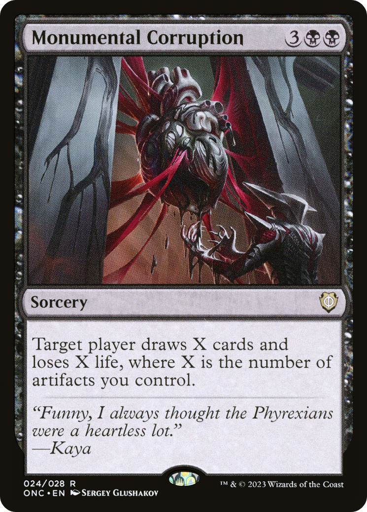 Monumental Corruption [Phyrexia: All Will Be One Commander] | Gear Gaming Fayetteville