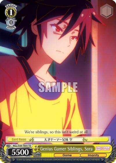 Genius Gamer Siblings, Sora - [No Game No Life] | Gear Gaming Fayetteville