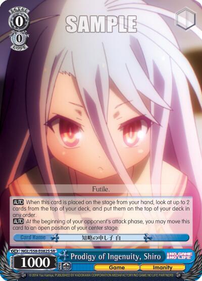 Prodigy of Ingenuity, Shiro (SR) - [No Game No Life] | Gear Gaming Fayetteville