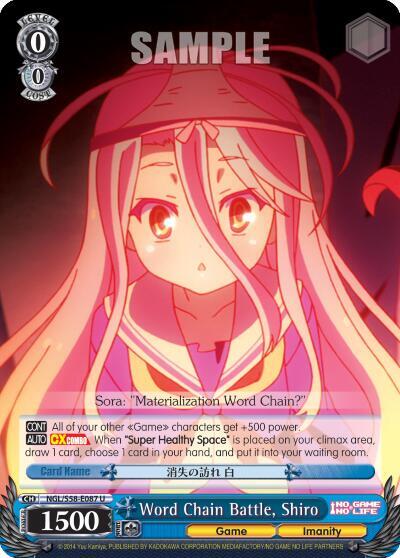 Word Chain Battle, Shiro - [No Game No Life] | Gear Gaming Fayetteville