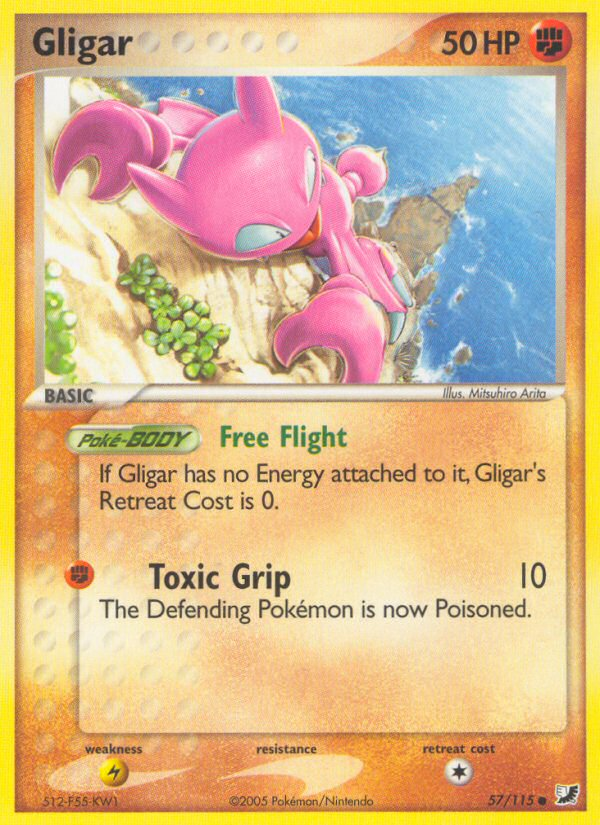 Gligar (57/115) [EX: Unseen Forces] | Gear Gaming Fayetteville