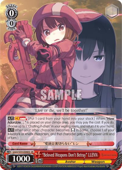 "Beloved Weapons Don't Betray" LLENN (SR) - [SAO Alternative–Gun Gale Online] | Gear Gaming Fayetteville
