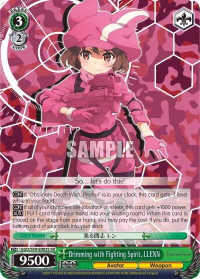 Brimming with Fighting Spirit, LLENN (SR) - [SAO Alternative–Gun Gale Online] | Gear Gaming Fayetteville