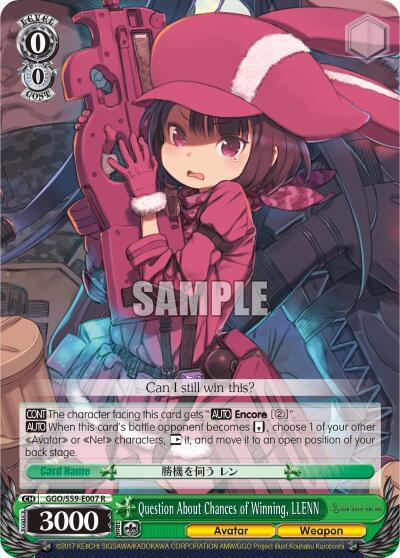 Question About Chances of Winning, LLENN - [SAO Alternative–Gun Gale Online] | Gear Gaming Fayetteville
