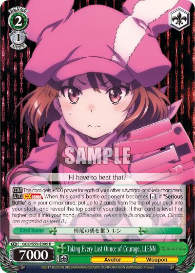 Taking Every Last Ounce of Courage, LLENN - [SAO Alternative–Gun Gale Online] | Gear Gaming Fayetteville