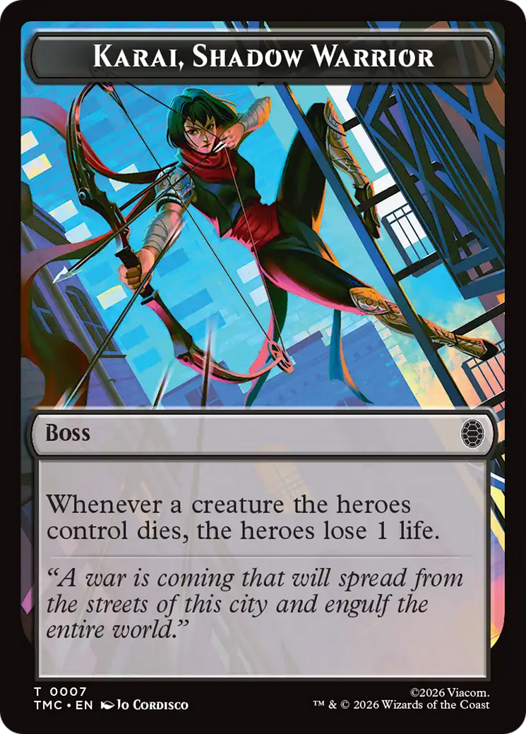 Karai, Shadow Warrior [Teenage Mutant Ninja Turtles Commander Tokens] | Gear Gaming Fayetteville