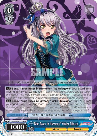 "Blue Roses in Harmony" Yukina Minato (SR) - [BanG Dream! Girls Band Party! MULTI LIVE] | Gear Gaming Fayetteville
