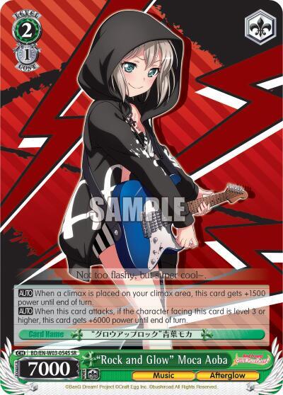 "Rock and Glow" Moca Aoba (SR) - [BanG Dream! Girls Band Party! MULTI LIVE] | Gear Gaming Fayetteville