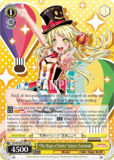 "The Magic of Smiles" Kokoro Tsurumaki (SR) - [BanG Dream! Girls Band Party! MULTI LIVE] | Gear Gaming Fayetteville