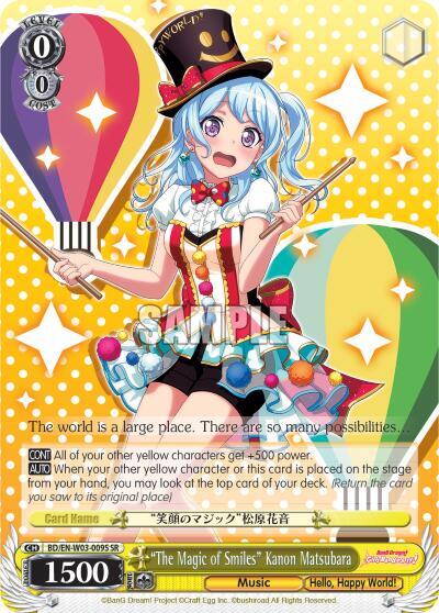 "The Magic of Smiles" Kanon Matsubara (SR) - [BanG Dream! Girls Band Party! MULTI LIVE] | Gear Gaming Fayetteville