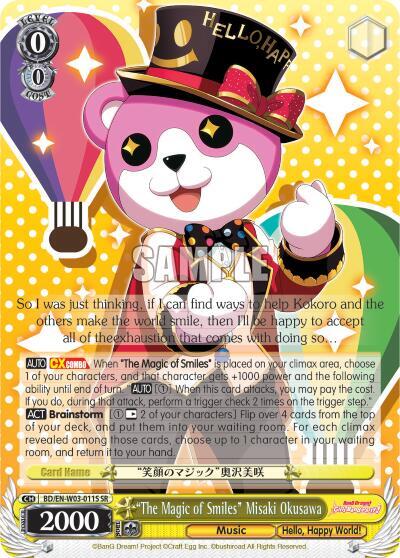 "The Magic of Smiles" Misaki Okusawa (SR) - [BanG Dream! Girls Band Party! MULTI LIVE] | Gear Gaming Fayetteville