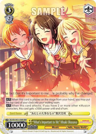 "What's Important to Me" Misaki Okusawa (RRR) - [BanG Dream! Girls Band Party! MULTI LIVE] | Gear Gaming Fayetteville
