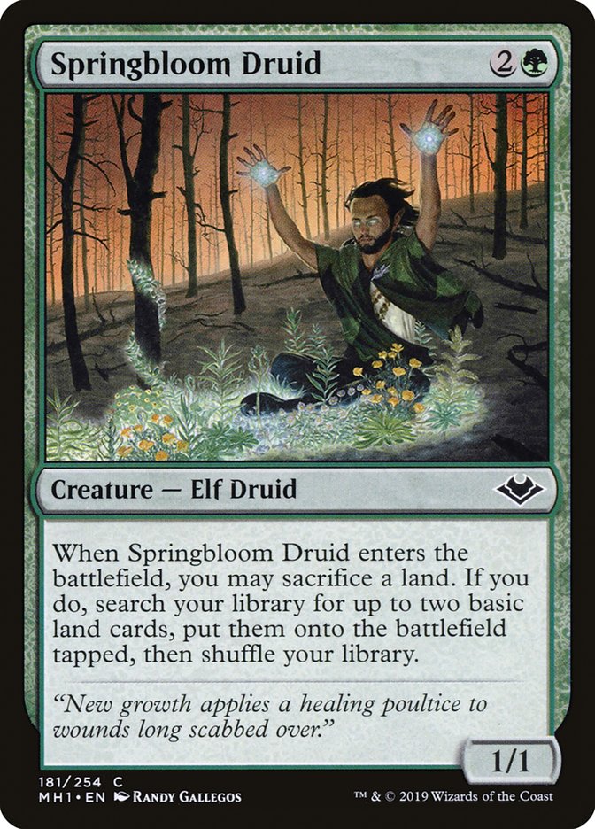 Springbloom Druid [Modern Horizons] | Gear Gaming Fayetteville