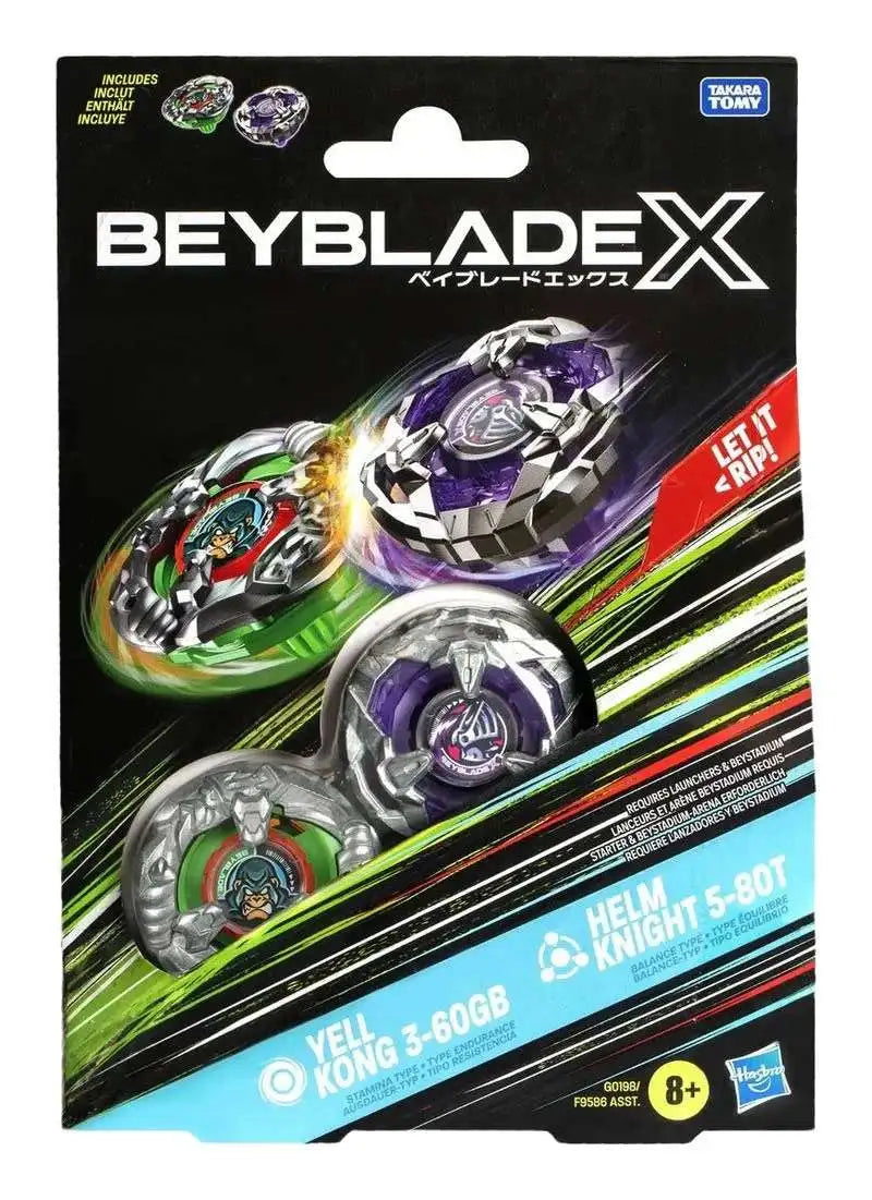 Beyblade X - Dual Pack: Yell Kong 3-60GB & Helm Knight 5-80T | Gear Gaming Fayetteville