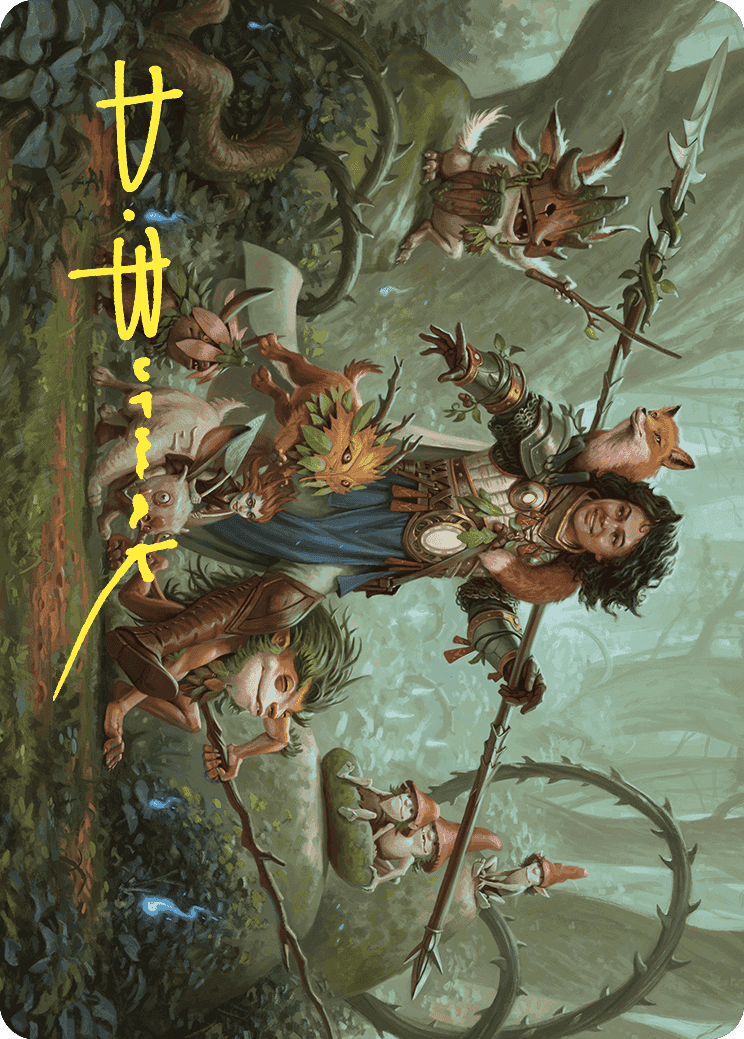 Ellivere of the Wild Court Art Card (Gold-Stamped Signature) [Wilds of Eldraine Art Series] | Gear Gaming Fayetteville