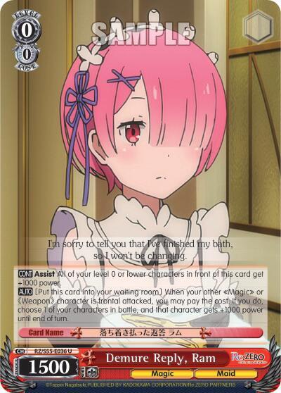 Demure Reply, Ram - [Re:ZERO Vol.2] | Gear Gaming Fayetteville