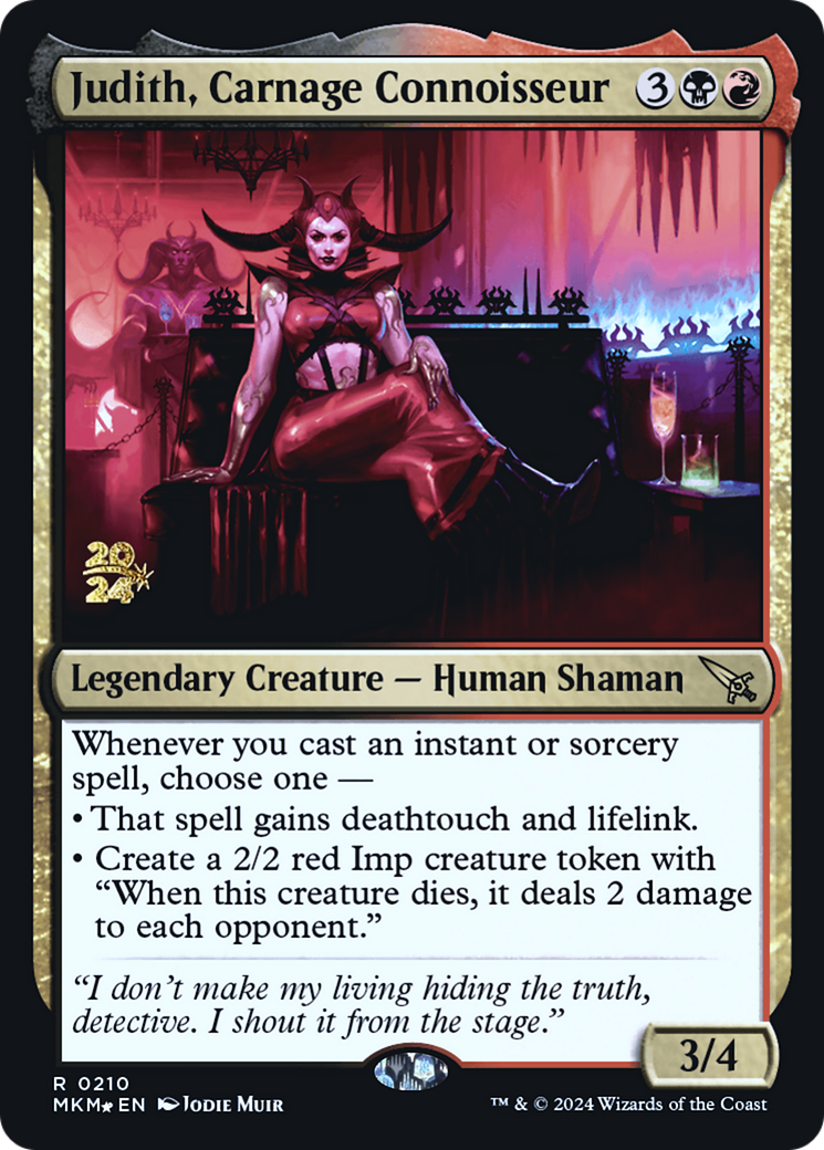 Judith, Carnage Connoisseur [Murders at Karlov Manor Prerelease Promos] | Gear Gaming Fayetteville