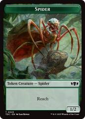 Wall // Spider Double-Sided Token [Tarkir: Dragonstorm Commander Tokens] | Gear Gaming Fayetteville