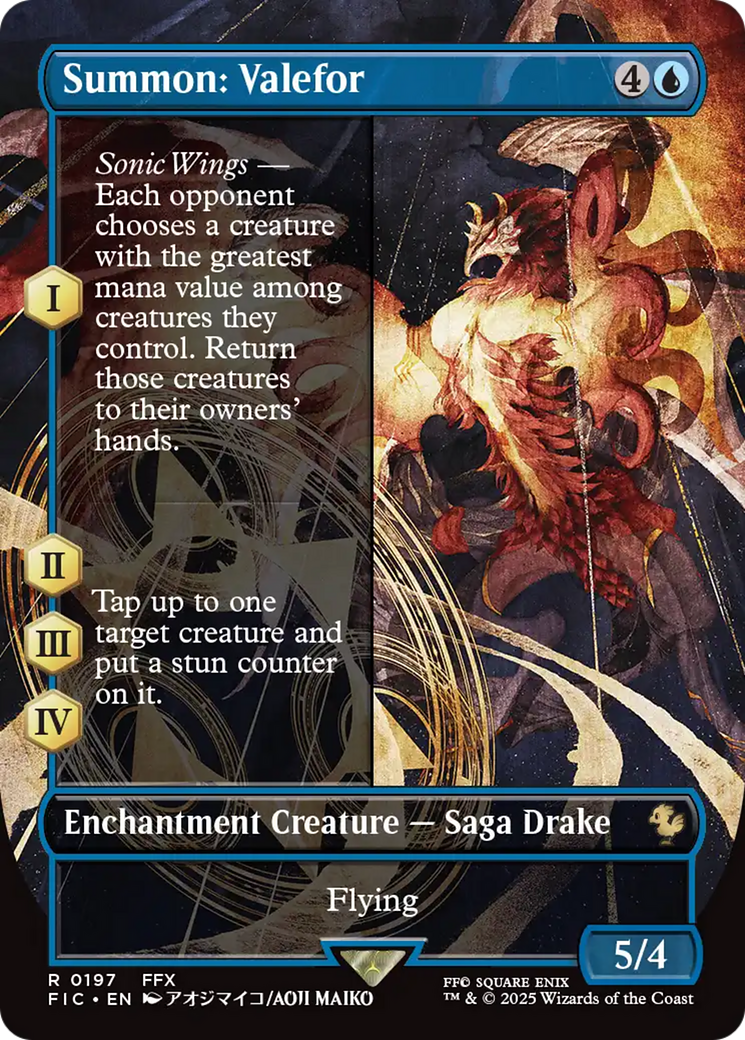 Summon: Valefor (Borderless) [FINAL FANTASY Commander] | Gear Gaming Fayetteville