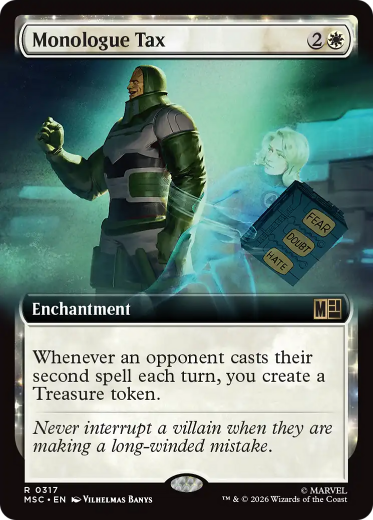 Monologue Tax (Extended Art) [Marvel Super Heroes Commander] | Gear Gaming Fayetteville