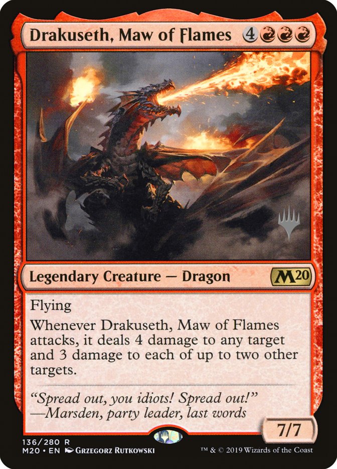 Drakuseth, Maw of Flames (Promo Pack) [Core Set 2020 Promos] | Gear Gaming Fayetteville
