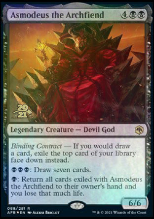 Asmodeus the Archfiend [Dungeons & Dragons: Adventures in the Forgotten Realms Prerelease Promos] | Gear Gaming Fayetteville